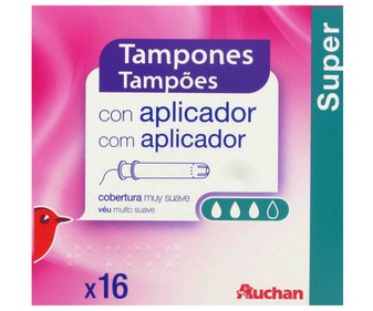 Tampones con aplicador super 16 unidades Tampones con aplicador super 16 unidades