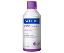 Colutorio sin alcohol de uso diario y con sabor a menta VITIS Cpc protect 500 ml.