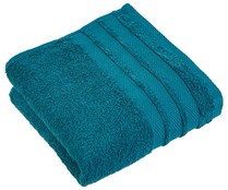 Toalla lisa de baño, 100% algodón, densidad de 500g/m², color azul, ACTUEL.