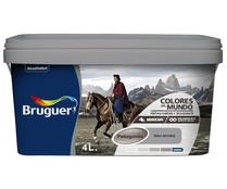 Pintura para paredes monocapa BRUGUER Colores del mundo Patagonia Matiz de Perla, 4L.