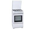 Cocina independiente a gas natural SELECLINE YG55E4021E3102 4 fuegos. H: 91cm, A: 50cm, F: 50cm.