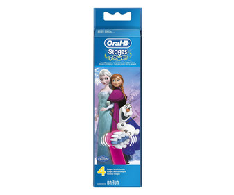 Pack de 4 recambios de cepillo dental infantil ORAL-B FROZEN.