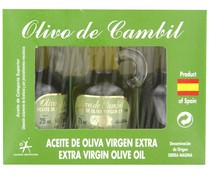 Aceite de oliva virgen extra OLIVO DE CAMBIL 25 ml. 3 uds.