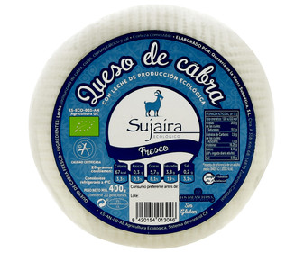 Queso cabra fresco ecológico 400 g.