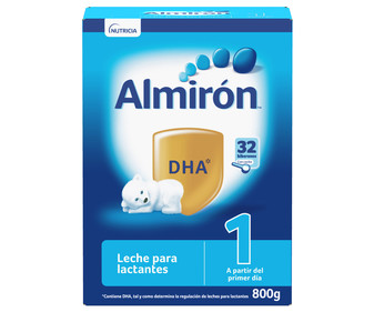 Leche (1) para lactantes a partir del primer día ALMIRÓN 800 g. Leche (1) para lactantes a partir del primer día ALMIRÓN 800 g.