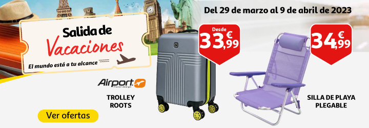 Ofertas maletas y auto del 29 de marzo al 9 de abril 2023
