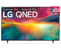 Televisión 139,7 cm (55") QNED LG 55QNED756RA 4K, HDR 10 PRO, SMART TV, WIFI, BLUETOOTH, TDT T2, USB reproductor y grabador, 4HDMI, 50HZ.