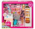 Conjunto de juego Vamos al supermercado con muñeca Barbie y 25 accesorios, BARBIE.
