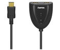 Distribuidor de HDMI HAMA, 1 Macho y 2 Hembras, terminales dorados, color negro.