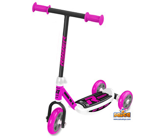 Patineta infantil con 3 ruedas color rosa, RYDER. Patineta infantil con 3 ruedas color rosa, RYDER.