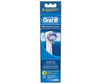 Pack de 3 recambios de cepillo dental eléctrico ORAL-B Precision Clean EB203.