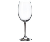 Copa de vino fabricada en Cristal de Bohemia, 0,45 litros, serie Colibri CRYSTAL BOHEMIA.
