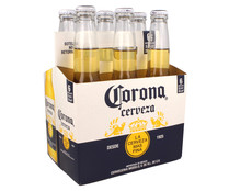 Cerveza Mexicana CORONA cesta 6 botellas x 35,5 cl. - Alcampo