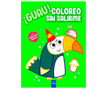 ¡Guau! Coloreo sin salirme, verde, VV. AA. Género: preescolar, colorear. Editorial YoYo Books.