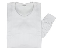 Camiseta interior de manga larga ABANDERADO Thermal, color blanco, talla XL.