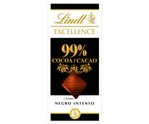 Chocolate  negro 99% cacao LINDT EXCELLENCE 50 gr,