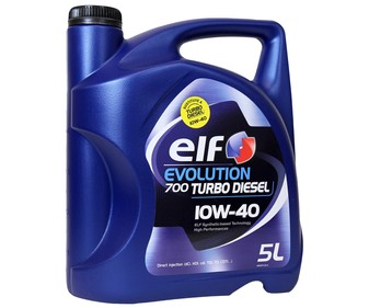 Aceite sintético para vehículos con motor diésel ELF Evolution 700 Turbo Diesel 5 litros. Aceite sintético para vehículos con motor diésel ELF Evolution 700 Turbo Diesel 5 litros.