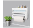 Dispensador para hasta 3 rollos de cocina, 39x10x25 centímetros METALTEX.