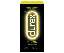 Preservativos con depósito y forma anatómica DUREX Fun mix 10 uds. Preservativos con depósito y forma anatómica DUREX Fun mix 10 uds.