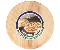 Plato de 26 centímetros de diámetro para pulpo o pizza fabricado en madera INALSA.