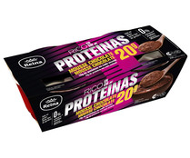Mousse de chocolate baja en grasa y con alto contenido en proteínas (10 g) REINA 2 x 100 g.