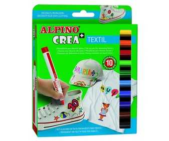 Rotuladores punta y cuerpo más gruesos de lo habitual tinta permanente de diferentes colores ALPINO. Rotuladores punta y cuerpo más gruesos de lo habitual tinta permanente de diferentes colores ALPINO.