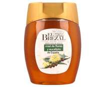 Miel de flores y eucalipto, origen España EL BREZAL 350 g.