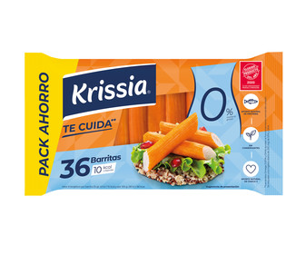Barritas de surimi 0 % materia grasa KRISSIA 36 uds. 540 g. Barritas de surimi 0 % materia grasa KRISSIA 36 uds. 540 g.