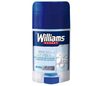 Desodorante spray para hombre anti manchas blancas WILLIAMS ICE PURE 75 ml.