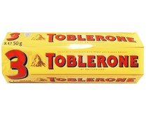 Chocolatina TOBLERONE 3 uds. de 50 gr,