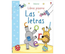 Libro pizarra, Las letras, VV.AA. Cuaderno de actividades. Editorial Usborne.