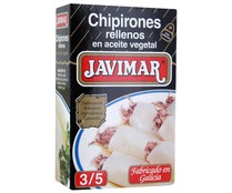 Chipirones rellenos en aceite vegetal JAVIMAR lata de 72 g.