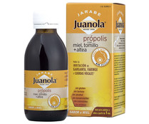 Jarabe con própolis, miel ,tomillo y altea con sabor a miel JUANOLA 150 ml. Jarabe con própolis, miel ,tomillo y altea con sabor a miel JUANOLA 150 ml.
