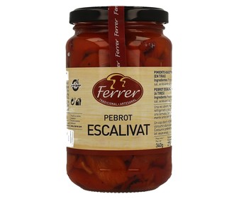 Escalivada de verduras FERRER frasco de 275 g. Escalivada de verduras FERRER frasco de 275 g.