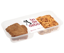 Plato preparado de tallarines boloñesa y San jacobos fritos BO DE DEBÓ 300 g.
