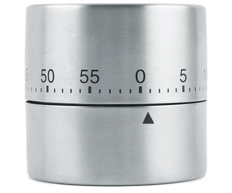 Minutero de cocina mecánico fabricado en acero inoxidable, 60 minutos ACTUEL. Minutero de cocina mecánico fabricado en acero inoxidable, 60 minutos ACTUEL.