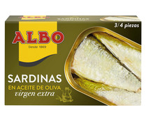 Sardinas en aceite de oliva virgen ALBO lata de 85 g.