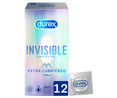 Preservativo extra lubricados y super finos DUREX Invisible 12 uds.