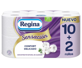 Papel higiénico 10+2 uds REGINA | Alcampo Compra Online