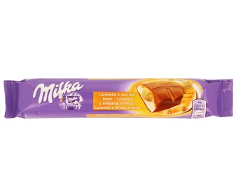 Barrita de chocolate rellena de caramelo y avellanas 1 unidad Barrita de chocolate rellena de caramelo y avellanas 1 unidad
