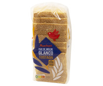 Pan  de molde blanco con corteza, especial tostada PRODUCTO ALCAMPO 800 g.