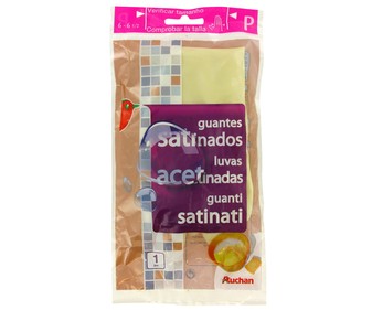 Guantes de látex satinado talla pequeña 6-6 1/2 PRODUCTO ALCAMPO 1 par Guantes de látex satinado talla pequeña 6-6 1/2 PRODUCTO ALCAMPO 1 par