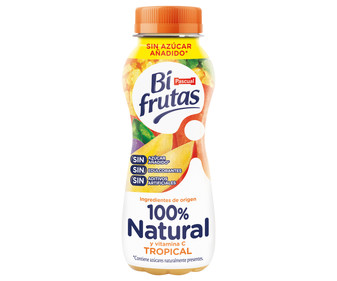 Leche con zumo de frutas tropicales BIFRUTAS de Pascual 240 ml. Leche con zumo de frutas tropicales BIFRUTAS de Pascual 240 ml.