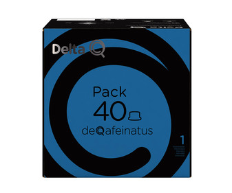 Café en cápsulas deQafeinatus descafeinado, Intensidad 1 DELTA Q 40 uds. x 5,5 g. Café en cápsulas deQafeinatus descafeinado, Intensidad 1 DELTA Q 40 uds. x 5,5 g.