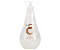 Jabón de manos con textura crema con aroma a coco COSMIA 500 ml.