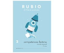 Cuadernillo de actividades lenguaje, Competencia Lectora 2, mundo espacial, 8-9 años RUBIO.