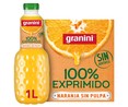 Zumo exprimido de naranja sin pulpa GRANINI 1 L.