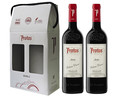 Estuche con 2 botellas de vino tinto roble con denominación de origen Ribera del Duero PROTOS.