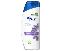 Champú anticaspa de uso diario para todo tipo de cabellos H&S Nutre y cuida 700 ml.