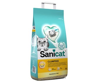 Arena para gato SANICAT CLUMPING 8 l.